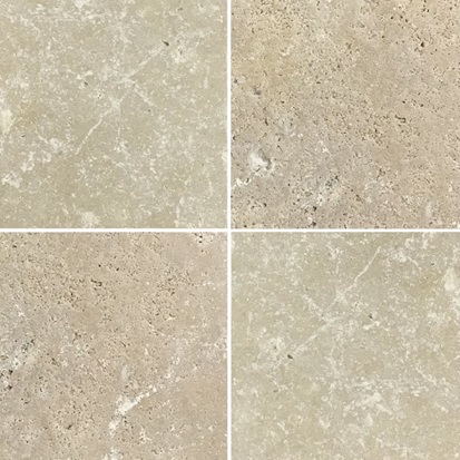 Beige Travertine, Tumbled and Unfilled
